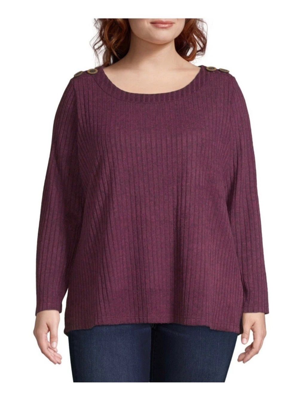 Womens 3X New Direction top shirt sweater stretch pullover NEW $54 soft!